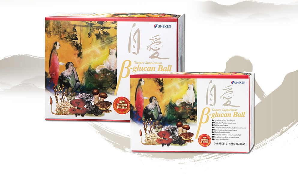 9Extracted from the 9 finest mushrooms, Umeken Beta (β)-Glucan