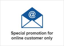 Special promotion for online customer only