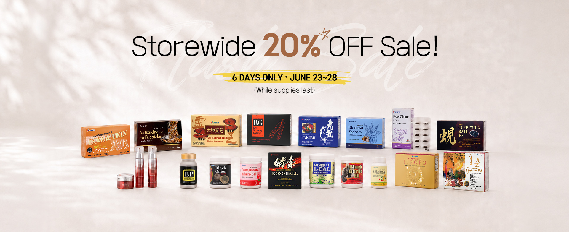 Storewide 20% OFF Sale!
