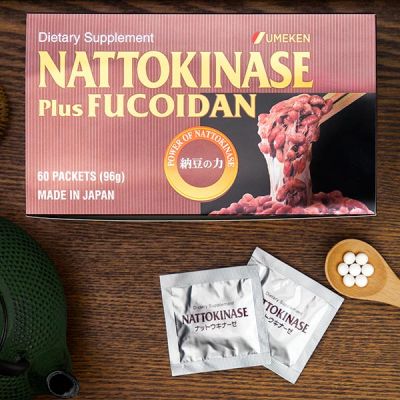 Nattokinase (plus Fucoidan) / Dùng khoảng 2 tháng (60 bao)
