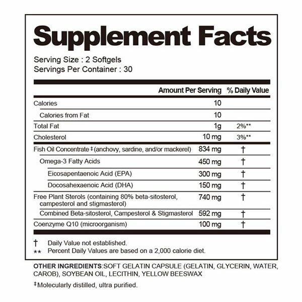 Omega3 + CoQ10 / 1 mth supply (60 tablets)