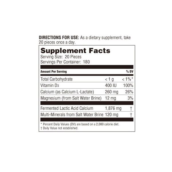 Mineral L-Calcium / 6 mth supply (3,600 balls)