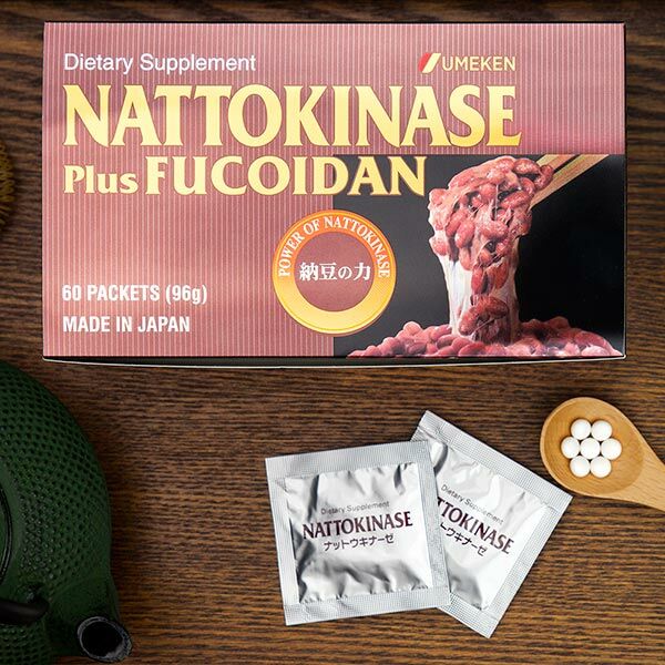 Nattokinase (plus Fucoidan) / 2 mth supply (60 packets)