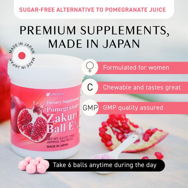Pomegranate Zakuro Ball EX / 2 mth supply (360 balls)