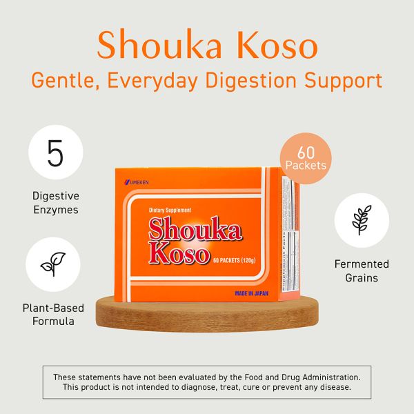 Shouka Enzyme (Digestive Enzymes) / 2 mth supply (60 packets)