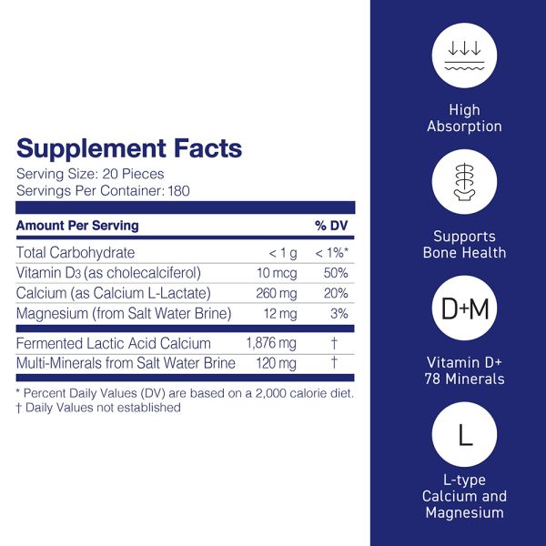 Mineral L-Calcium / 6 mth supply (3,600 balls)