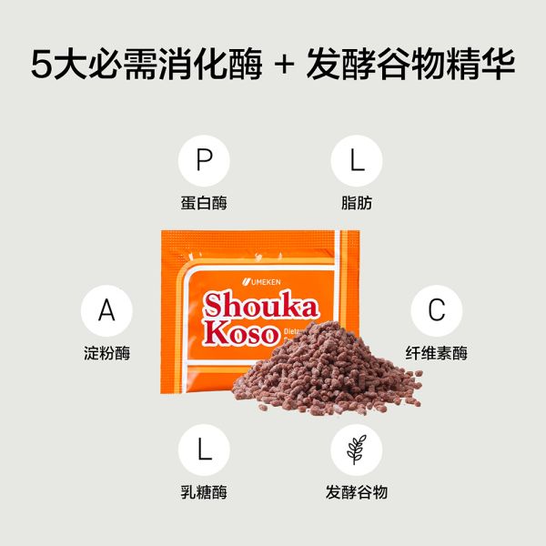 Shouka Enzyme (Digestive Enzymes) / 2 mth supply (60 packets)Shouka Enzyme (Digestive Enzymes) / 2 mth supply (60 packets)