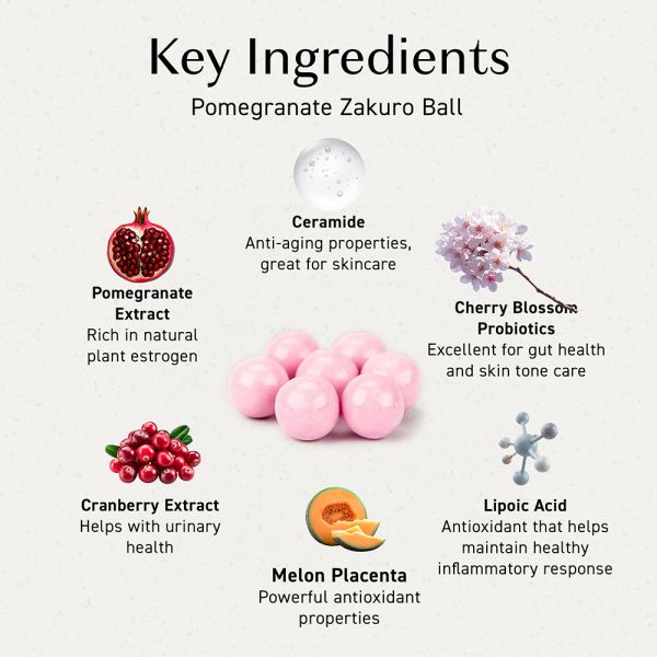 Pomegranate Zakuro Ball / 2 mth supply