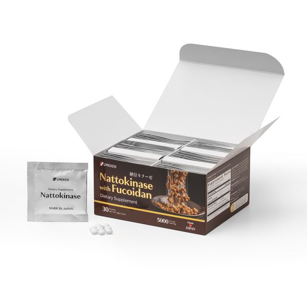 Nattokinase (plus Fucoidan) / 1 mth supply (30 packets)
