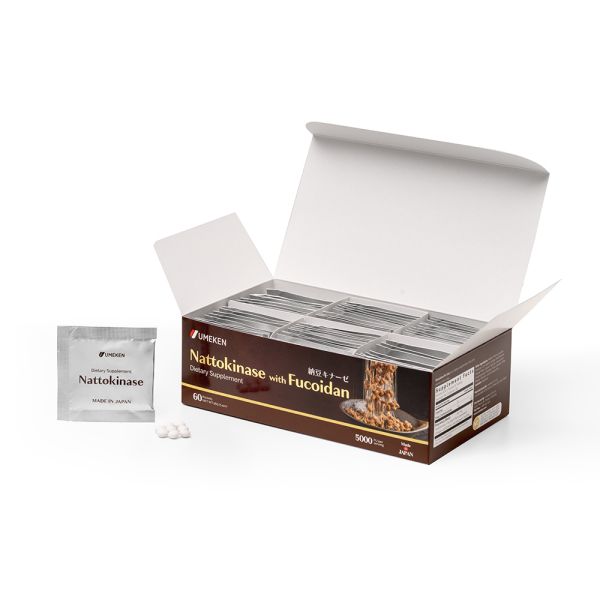 Nattokinase (plus Fucoidan) / 2 mth supply (60 packets)